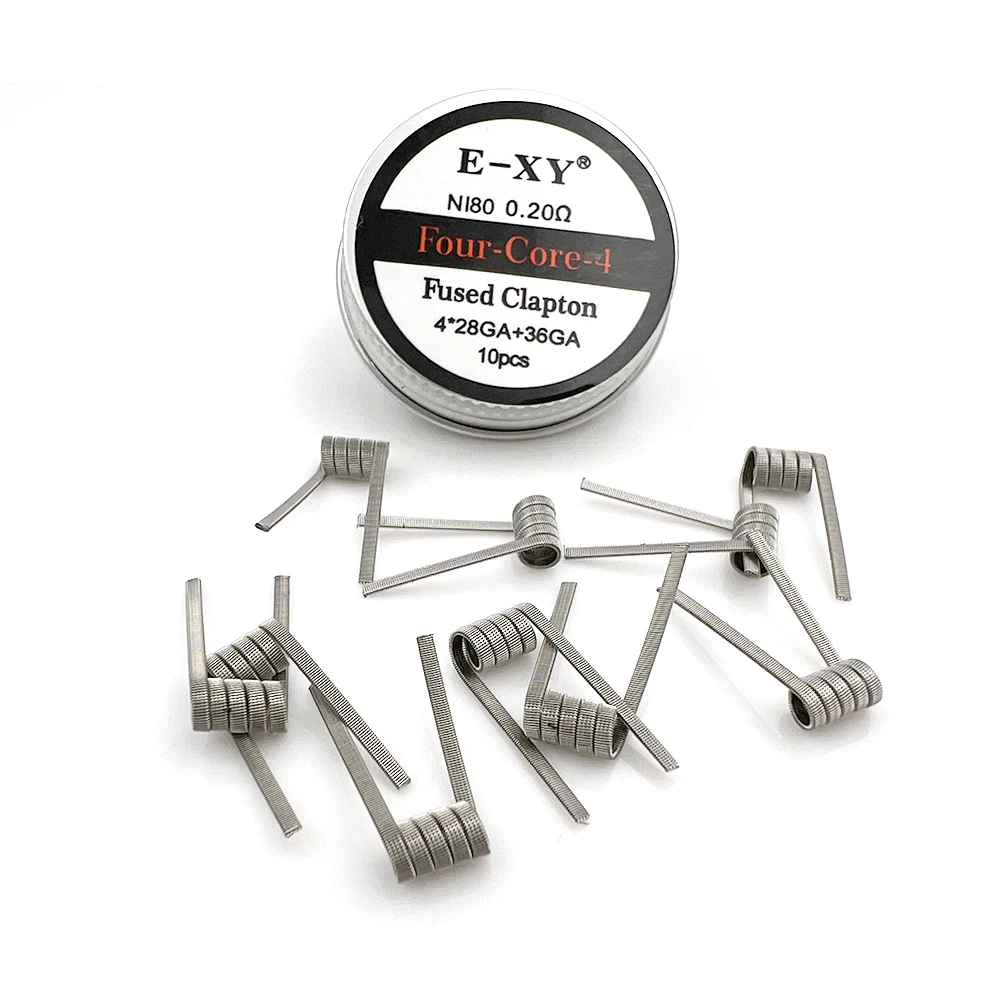 10pcs/box Ni80 Prebuilt Coil 2 - Clapton Wire Pre Built ulasan dan harga