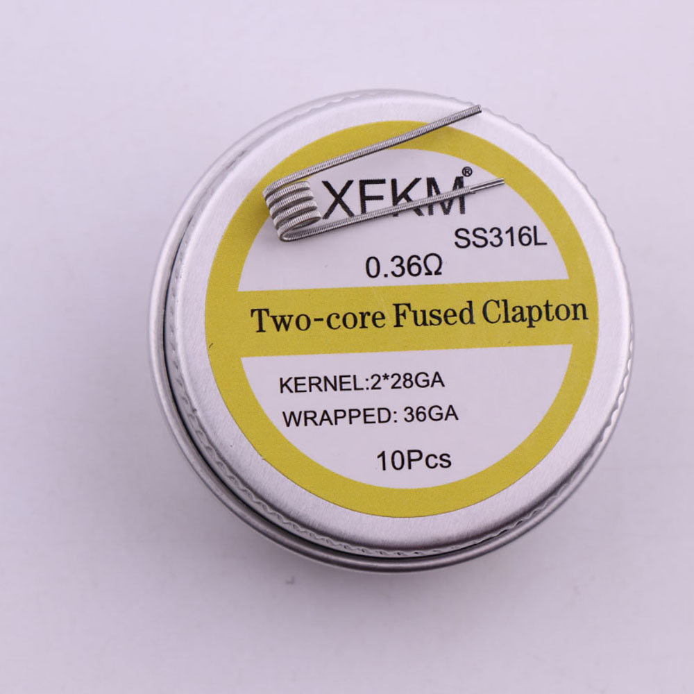 10pcs/box 3mm Spiral ID PreBui - Clapton Wire Pre Built ulasan dan harga