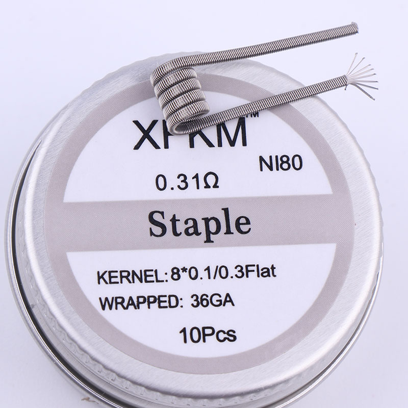 NEW XFKM 10pcs/box NI80 High D - Clapton Wire Pre Built ulasan dan harga