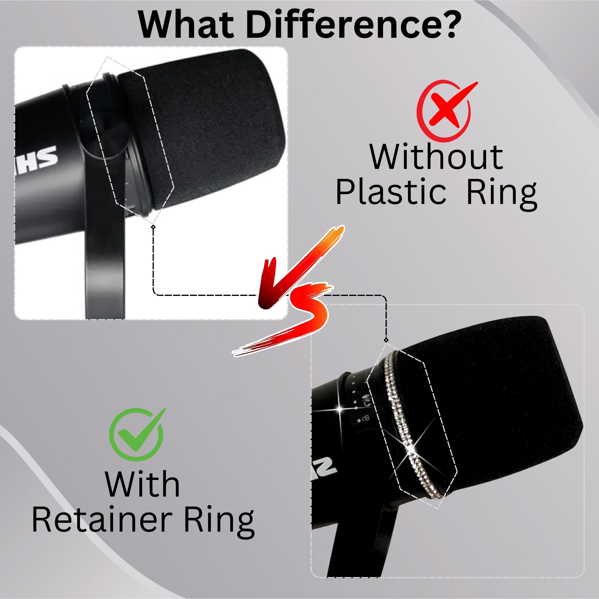 Shining MV7 Pop Filter for Shu - Shure Mic Sm7B ulasan dan harga
